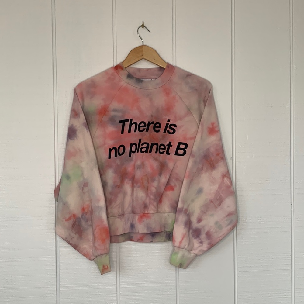 Oversized Tie Dye Sweatshirt with Dolman Sleeves